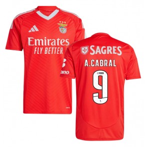 Billiga Benfica Arthur Cabral #9 Hemmatröja 2024-25 Kortärmad